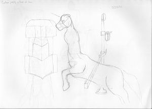 TrainJumpCentaurPencil1 by Mozdoc