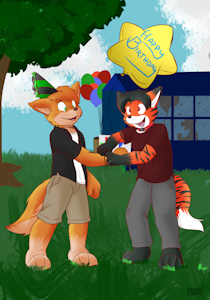 Birthday gift by Pinethefox