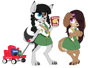 Puppies cookies by LockHeart3762