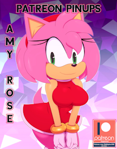 Patreon Pinups: Amy Rose by MrBIGDON1992