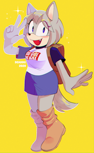 Uzaki-Chan as a Mobian by Sadiedahedgie