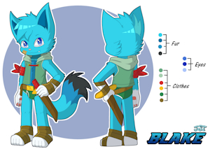 Blake Character Ref sheet by JaredSteeleType by LilRogueFeline