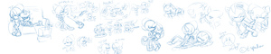 Many Sketches by Shadpio