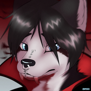 Vampire Husky by Rivey