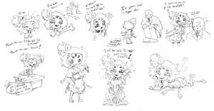 Smol Muffet business by SoulCentinel