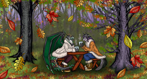 Commission for Sylvecune and RuiAstral by tiliquain