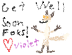 Get Well Soon Foks! by JayJayTheKitty