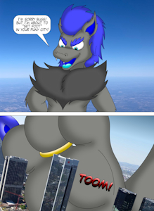 A giant Leon arrives! by Zenobius