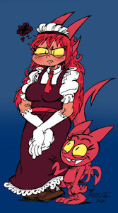 Miss Satina's Demon Maid by AndreuT