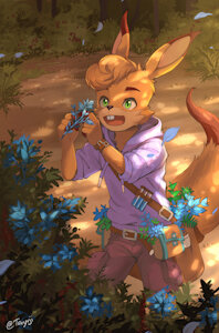 Foraging for Herbs by TobiBunnaroo