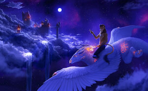 To the moon by Etis
