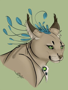 New 'sona design concept. :3 by FallenSkylark