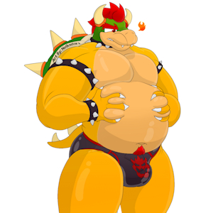 Bowser Belly by Notkastar