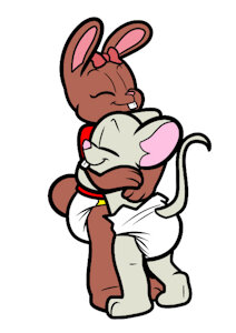 Amy and Oliver Hugs (Tato N Rogeichu) by DanielMania123