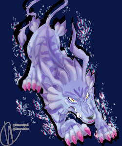 Garurumon 001 by KimaruSpell