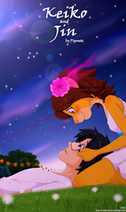 Keiko and Jin Comic Cover by Piporete