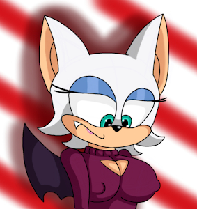 Rouge in a turtleneck by BlakeyNSFW