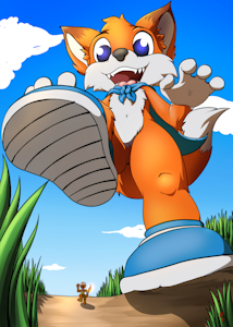 Lucky's Little Friend - by Rai-kun by Pyronlilmander