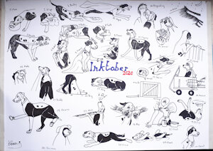 Inktober 2020 by Kinaj
