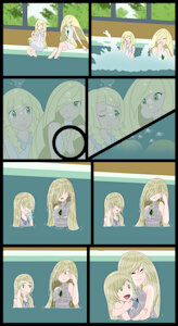 Mother and Daughter's Wet Fun by darkbunny666