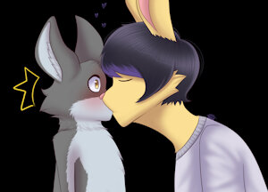 Comfy kissing by Herex