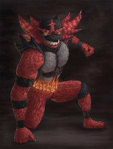 Incineroar FanArt by Fergon3