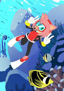 Scuba Sonic Girls [Page 3] by chefcheiro