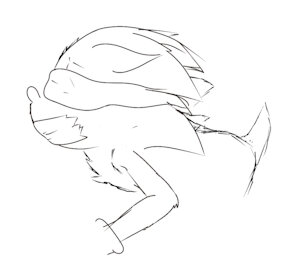 Sonic the hedgehog chained up. by SonkerS