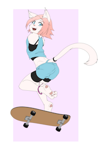 Ara Skateboarding by Xenzjolras