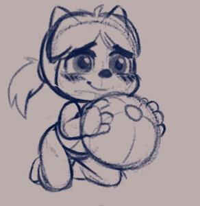 Susie beachball doodle by rick2tails