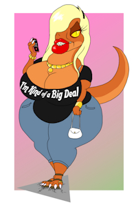 Courtney the T-Rex Karen by SpiketheKlown