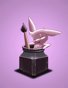 Dirty Inkbunny by Fellarts