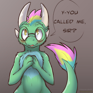 Lion and Kobold Pg 1 by kuroodod