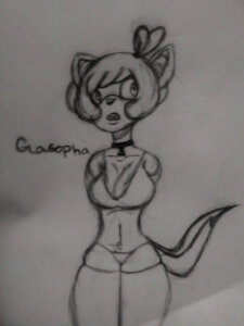 Character- Gasopha Heixisys (Sketch) by MercuryTerrier