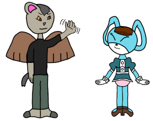 Comission for CharlesDragon - Max Meets Billie by blazikenpwnsyou