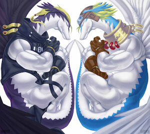 The Twin Wind Dragon by Drackonthanri