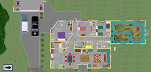 Floor Plan of Al and Marge Coyote's Home by moyomongoose