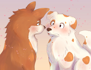 Two dogs by naru3