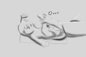 Diaper Change Time by OzzieKitSkunk