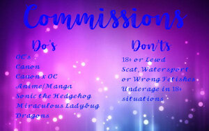 Commissions Price List by FemaleFireMage95