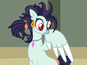 OC Misty Marina the Hippogriff Preening by TheOneWithoutAName