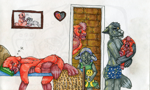 Mystic and Zin's Family by mysticwolf2001