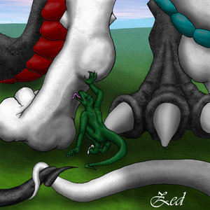 Paw Licking by Zed
