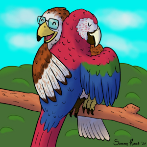 Hatchday hug by sammyhawkOvO