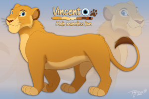 Vincent ref sheet by Tayarinne