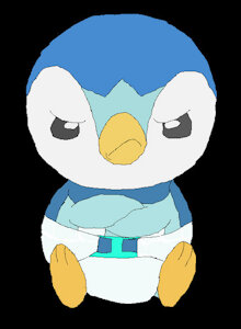 Pouty Piplup by StanleyRaccoon