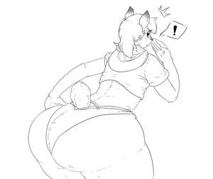 Sheep butt by OkiNeko