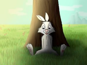 Skippy chilling outside. by Alvupen