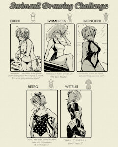 Swimsuit Drawing Challenge by Saucy
