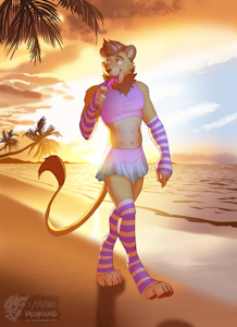 Rawrs at Sunset by LakotaLander